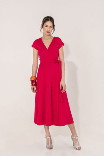 fuchsia hug me dress front 1 &bull; Sassa Björg