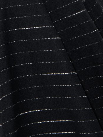 Black striped panel skirt detail • Sassa Björg