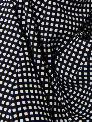 Checkered Jacquard dress detail &bull; Sassa Björg