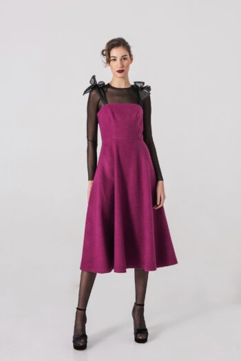 Elegant dress with organza straps • Sassa Björg