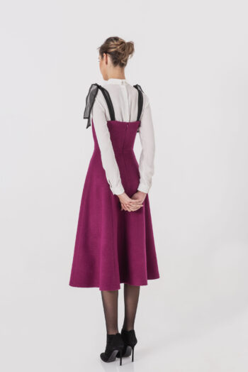 Elegant dress with organza straps back • Sassa Björg