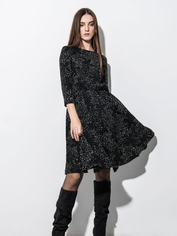 Sprinkled dots dress in motion • Sassa Björg