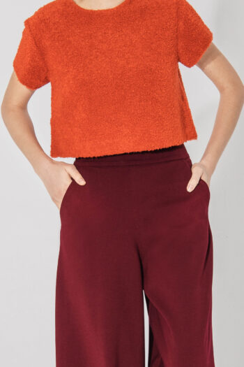 bordo pants skirt punto di milano close up • Sassa Björg