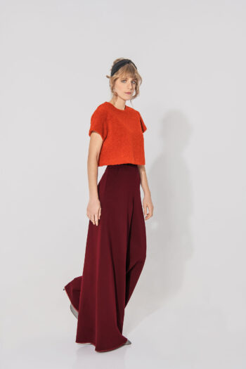 bordo pants skirt punto di milano side • Sassa Björg