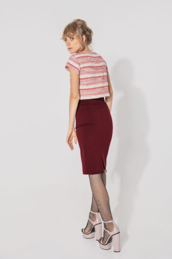 bordo pencil skirt punto di milano main &bull; Sassa Björg