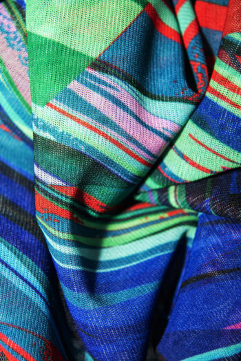 mesh geometric t shirt fabric &bull; Sassa Björg