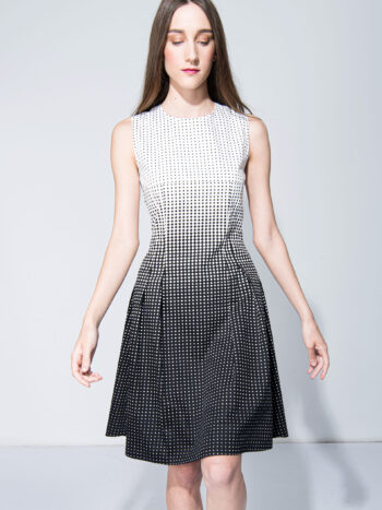 gradient dress dots and rhombuses crop &bull; Sassa Björg