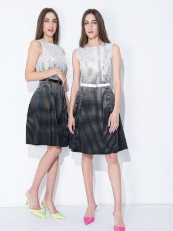 gradient dress dots and rhombuses twins &bull; Sassa Björg