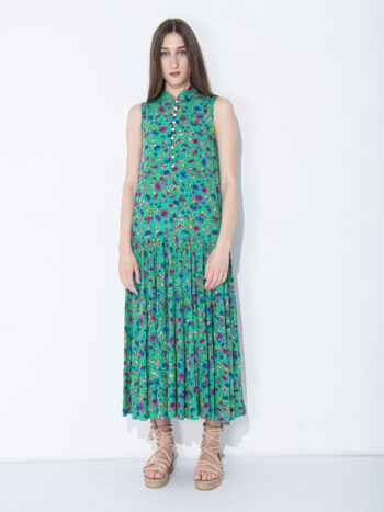 long green hippie dress front second • Sassa Björg