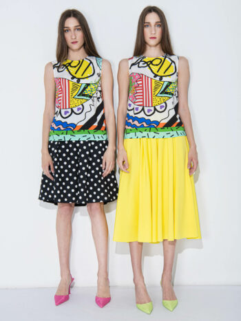 midi scuba knit skirt twins • Sassa Björg
