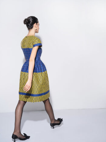 jacquard tiles dress back &bull; Sassa Björg