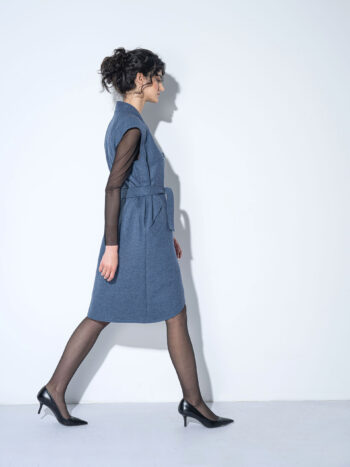 double breasted vest dress walking &bull; Sassa Björg