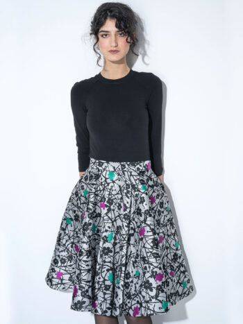 frozen flowers skirt cropped &bull; Sassa Björg