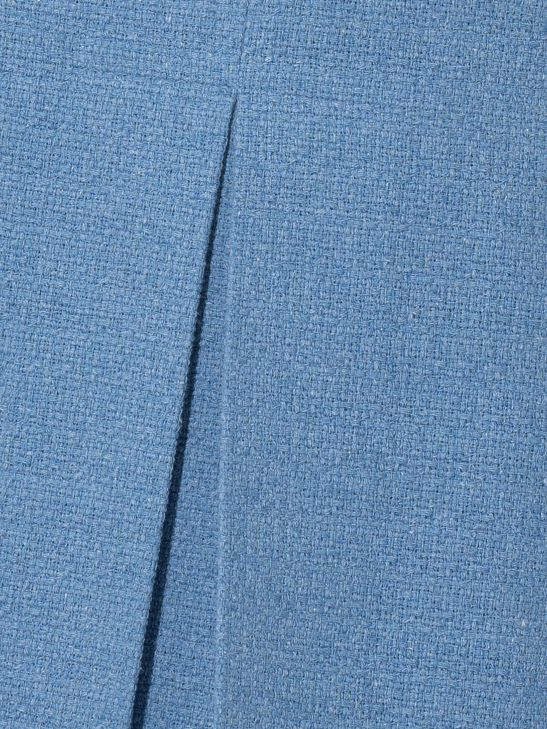 mini tweed skirt box pleat blue fabric • Sassa Björg