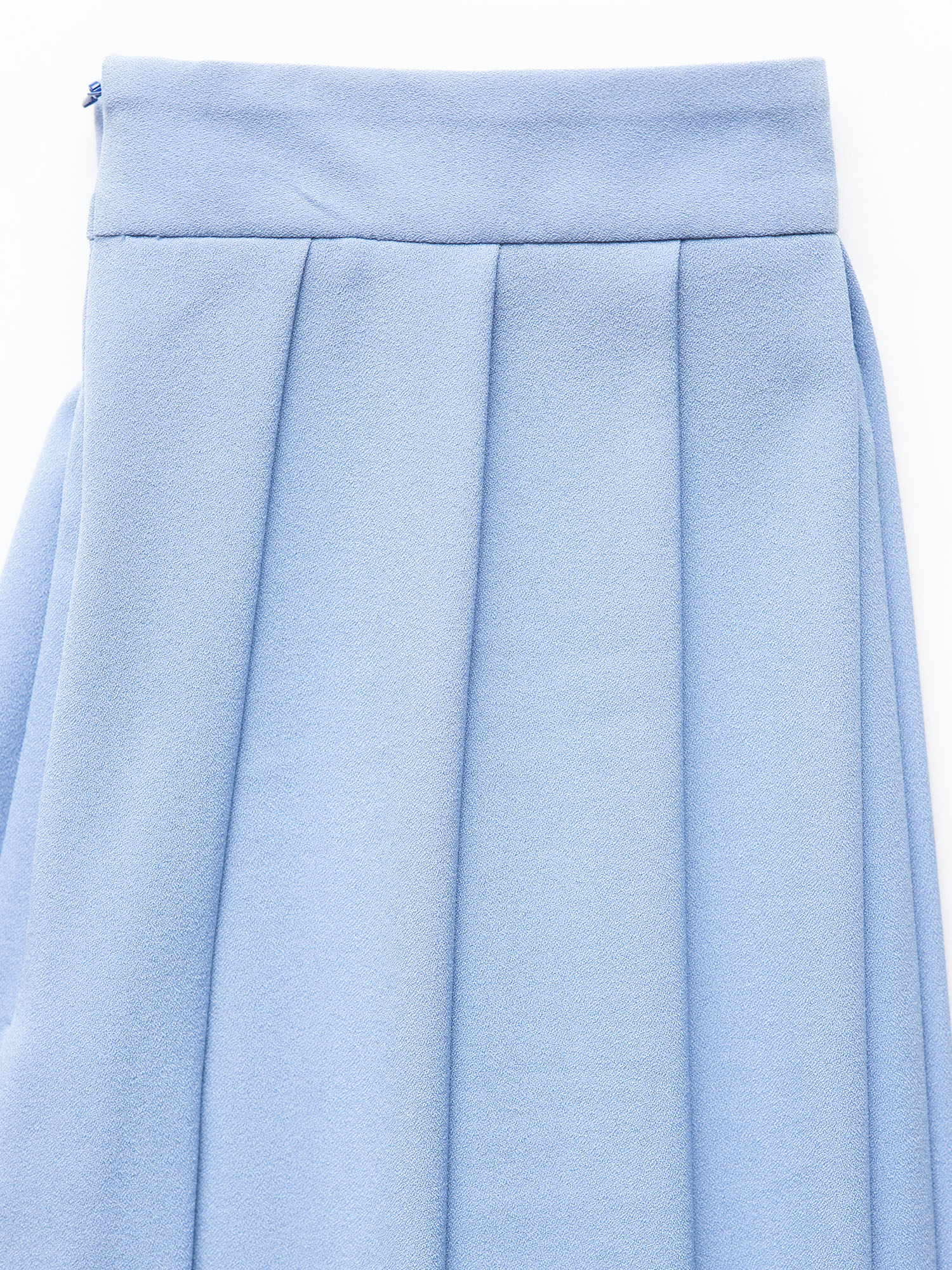 midi pleated skirt dove blue closeup • Sassa Björg