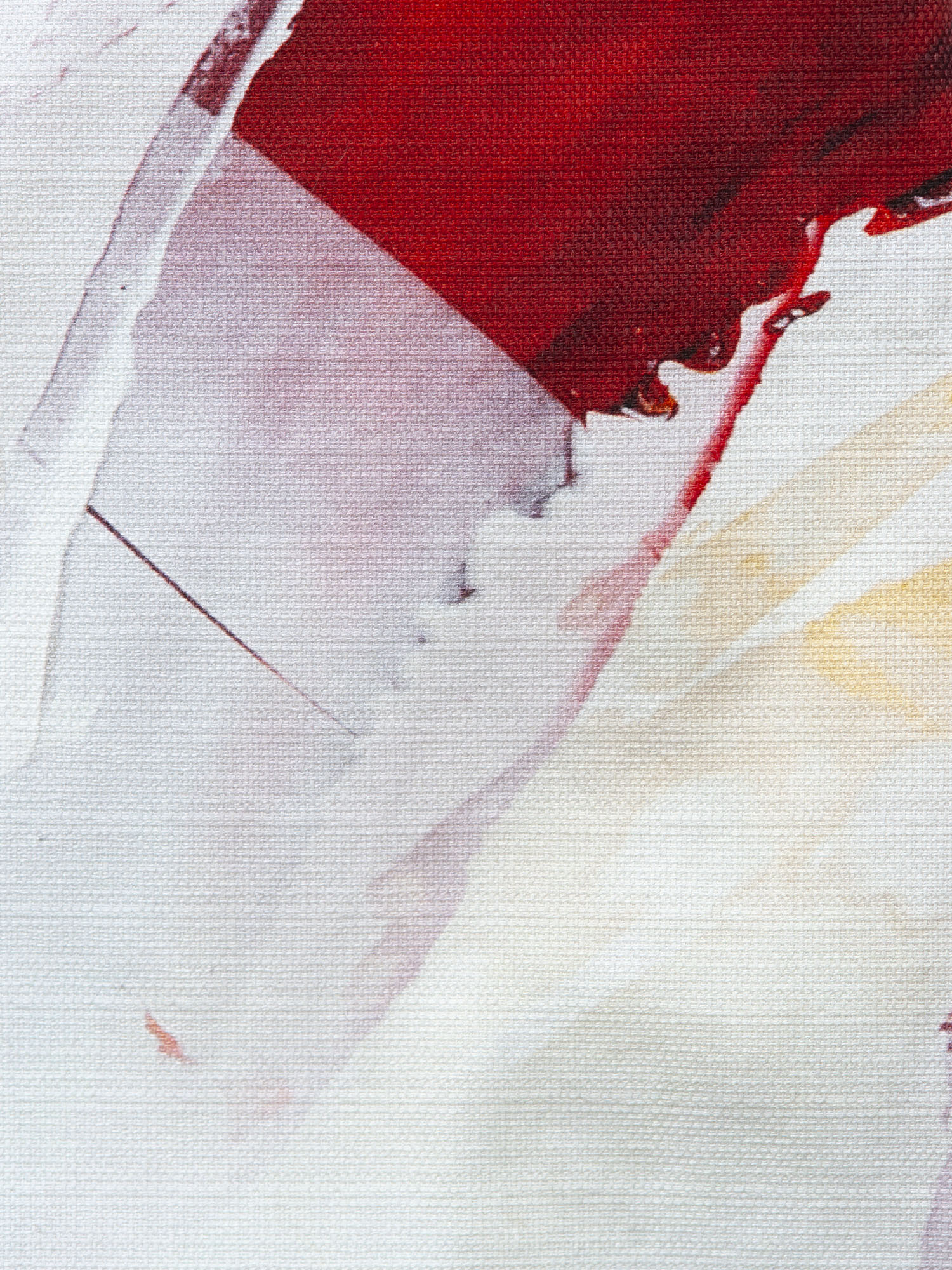 oil paint collage straight dress fabric • Sassa Björg