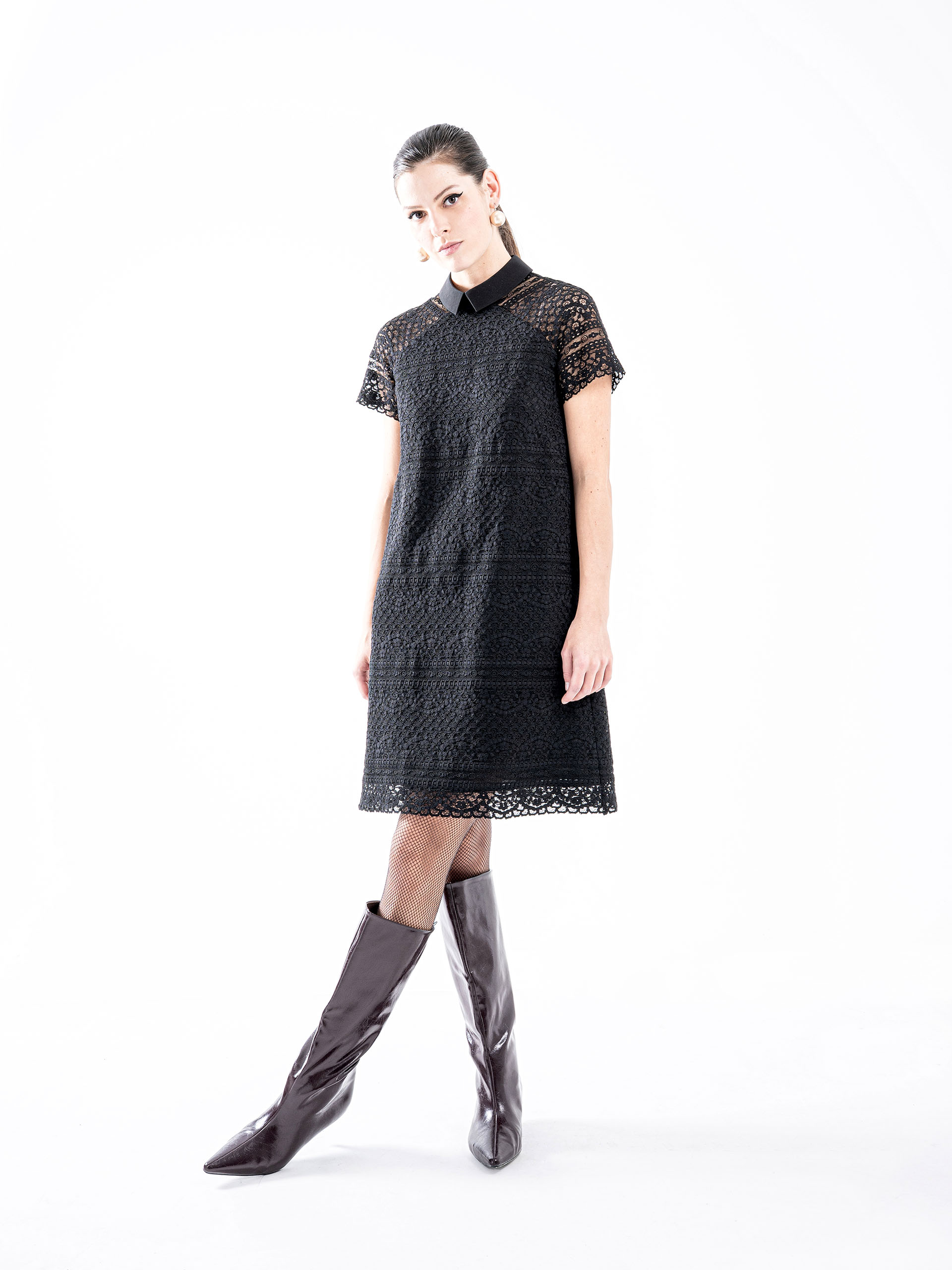 black on black lace dress • Sassa Björg