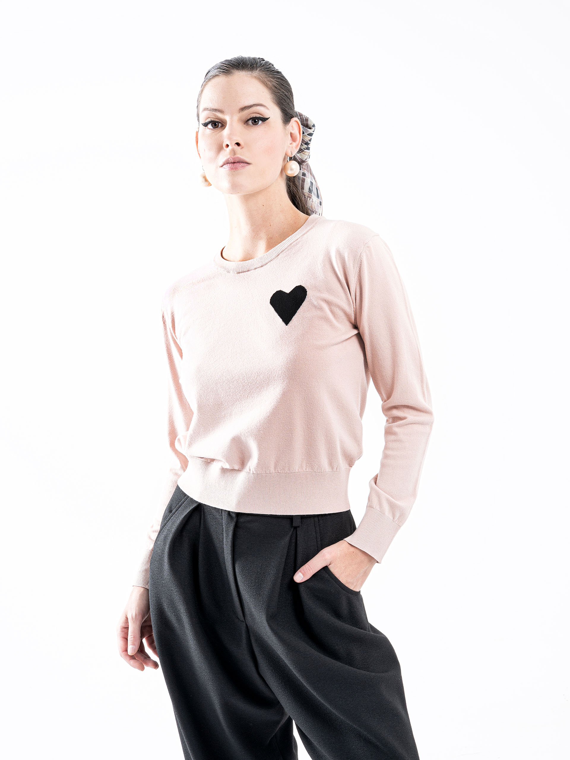 hearty sweater powder pink • Sassa Björg