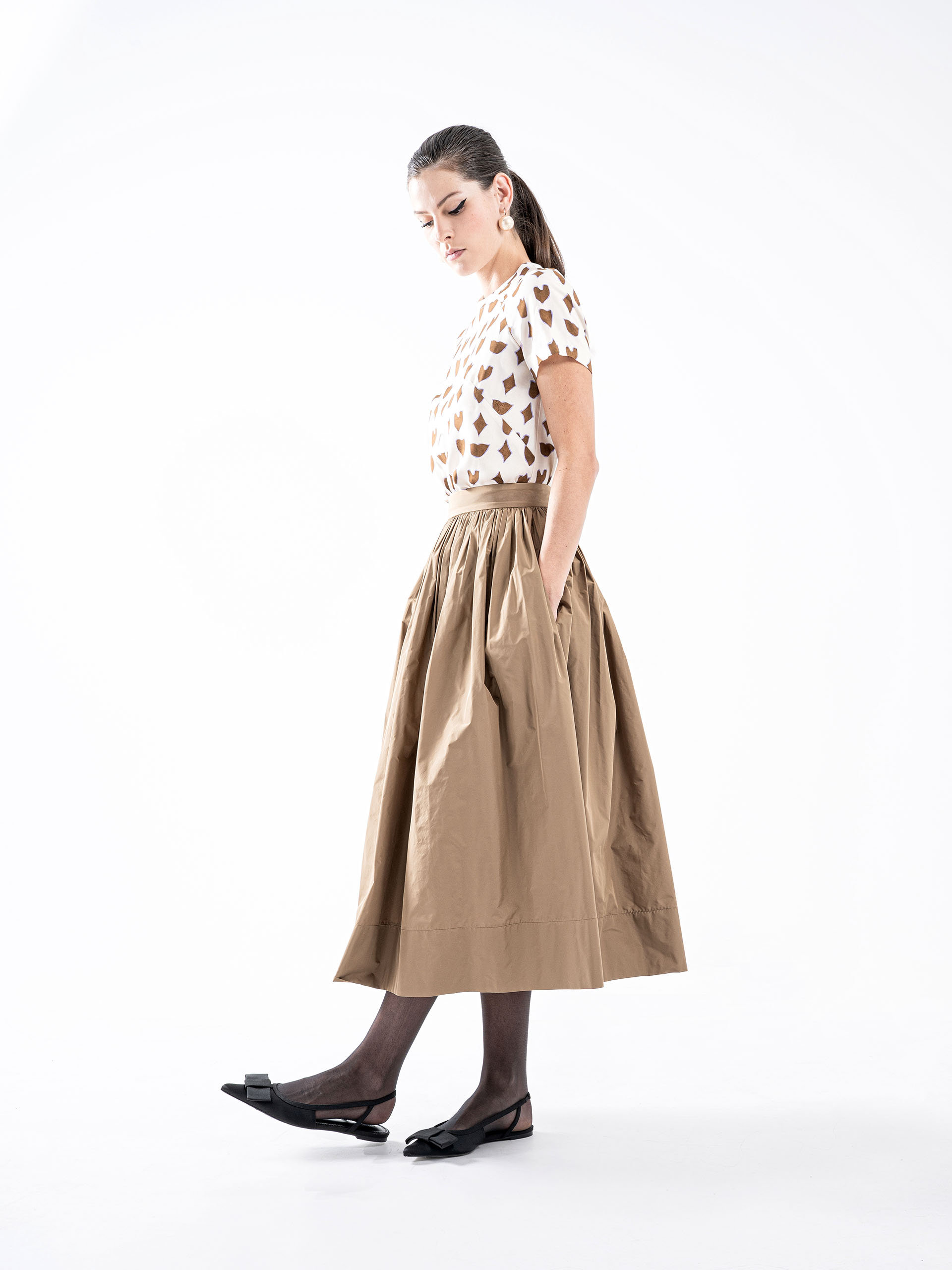 signature taffeta skirt caramel • Sassa Björg
