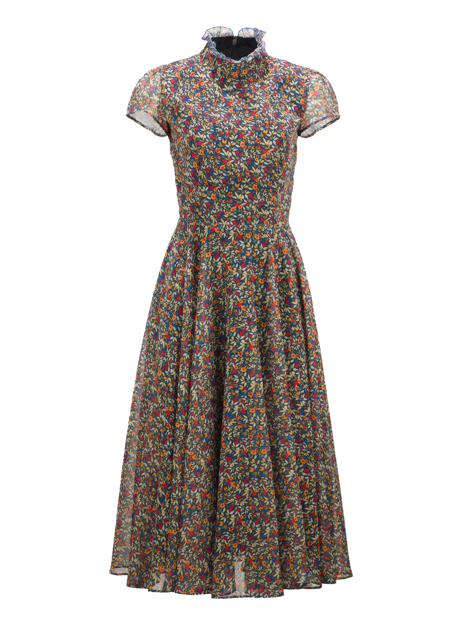 flower pattern ethereal long dress • Sassa Björg