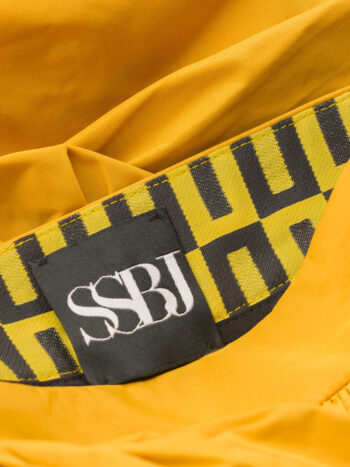 signature taffeta skirt yellow belt &bull; Sassa Björg