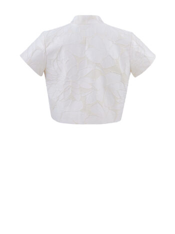 3d floral jacquard bolero back • Sassa Björg