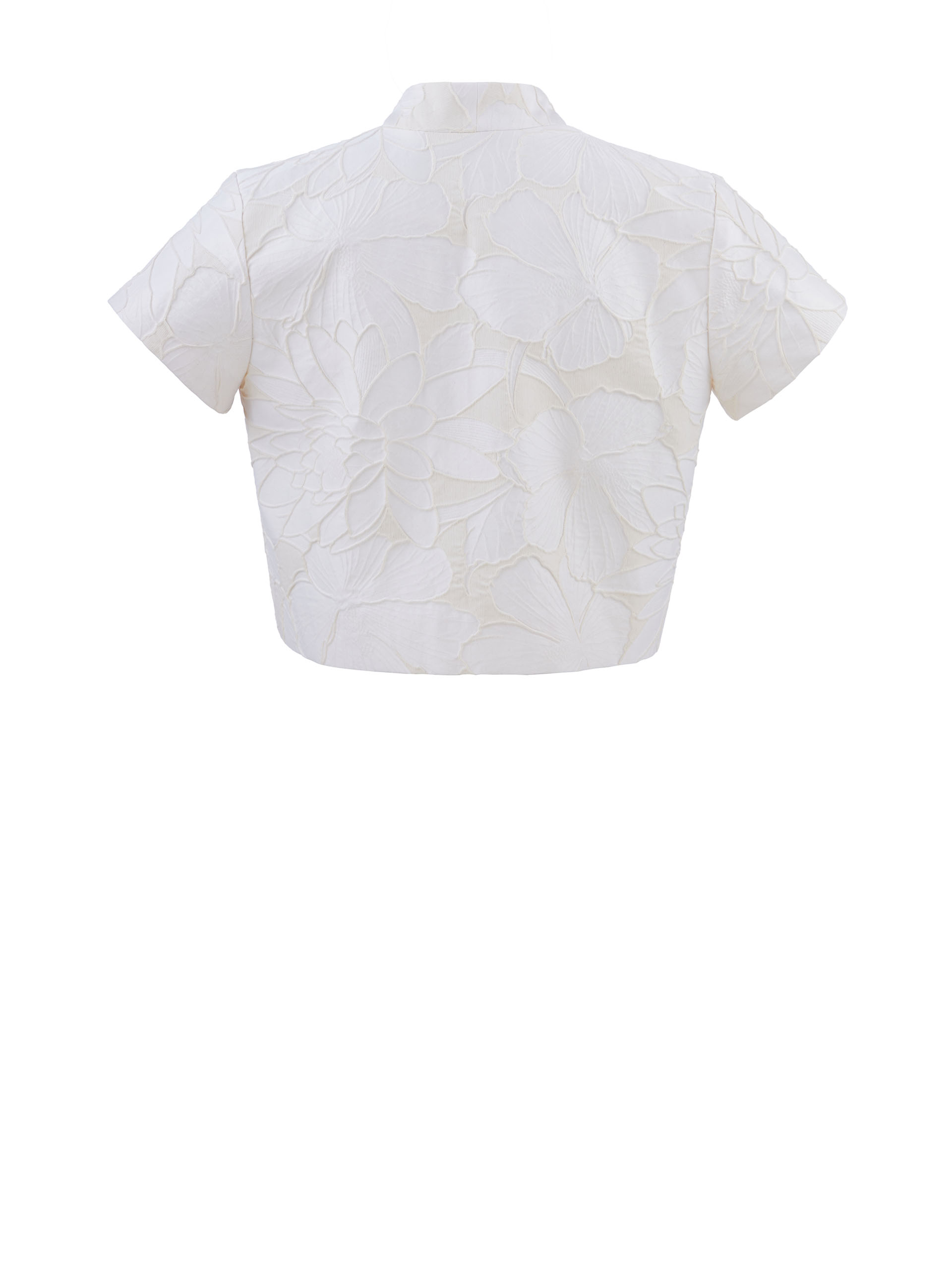 3d floral jacquard bolero back • Sassa Björg