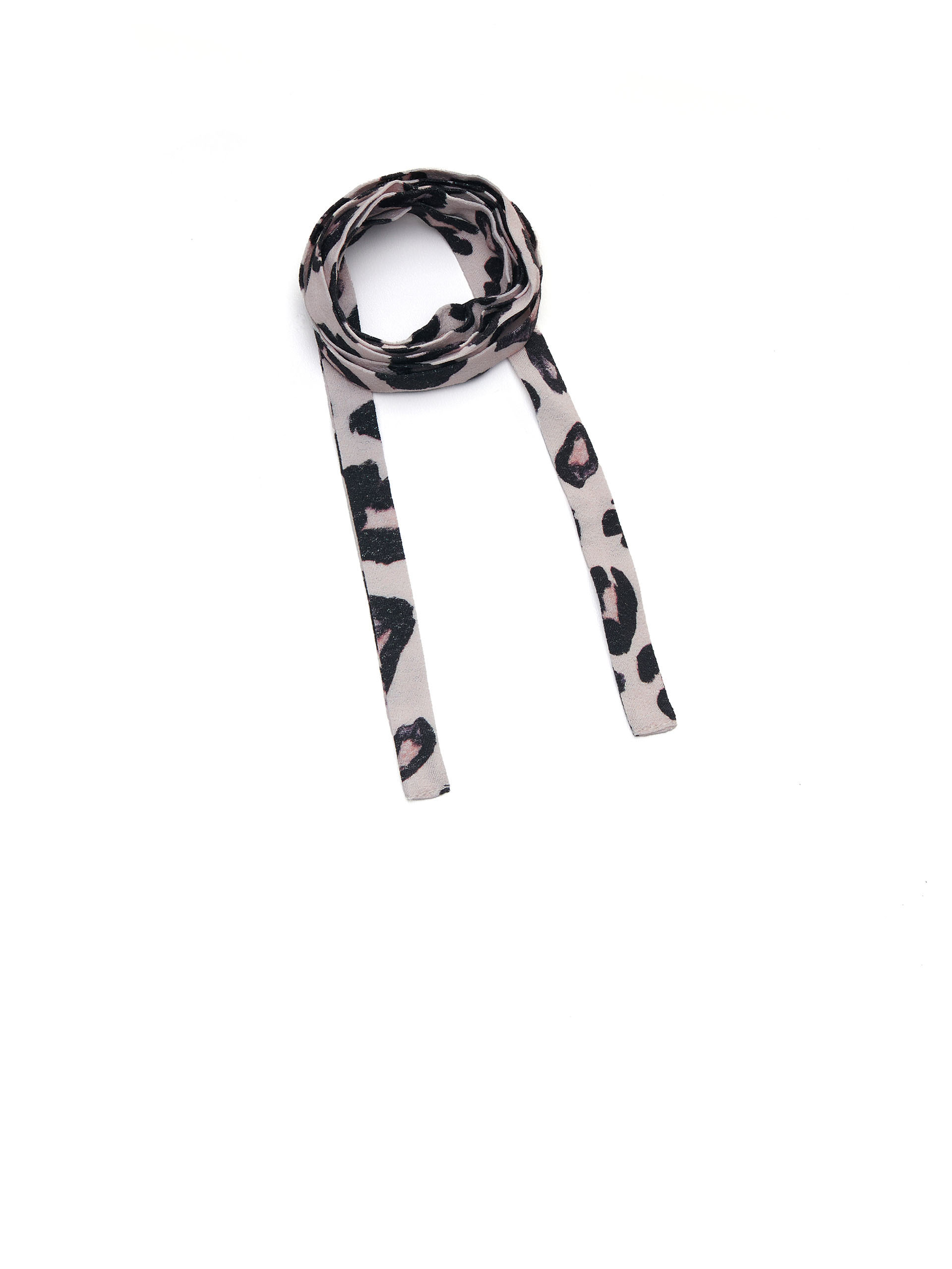 leopard print neck tie viscose • Sassa Björg