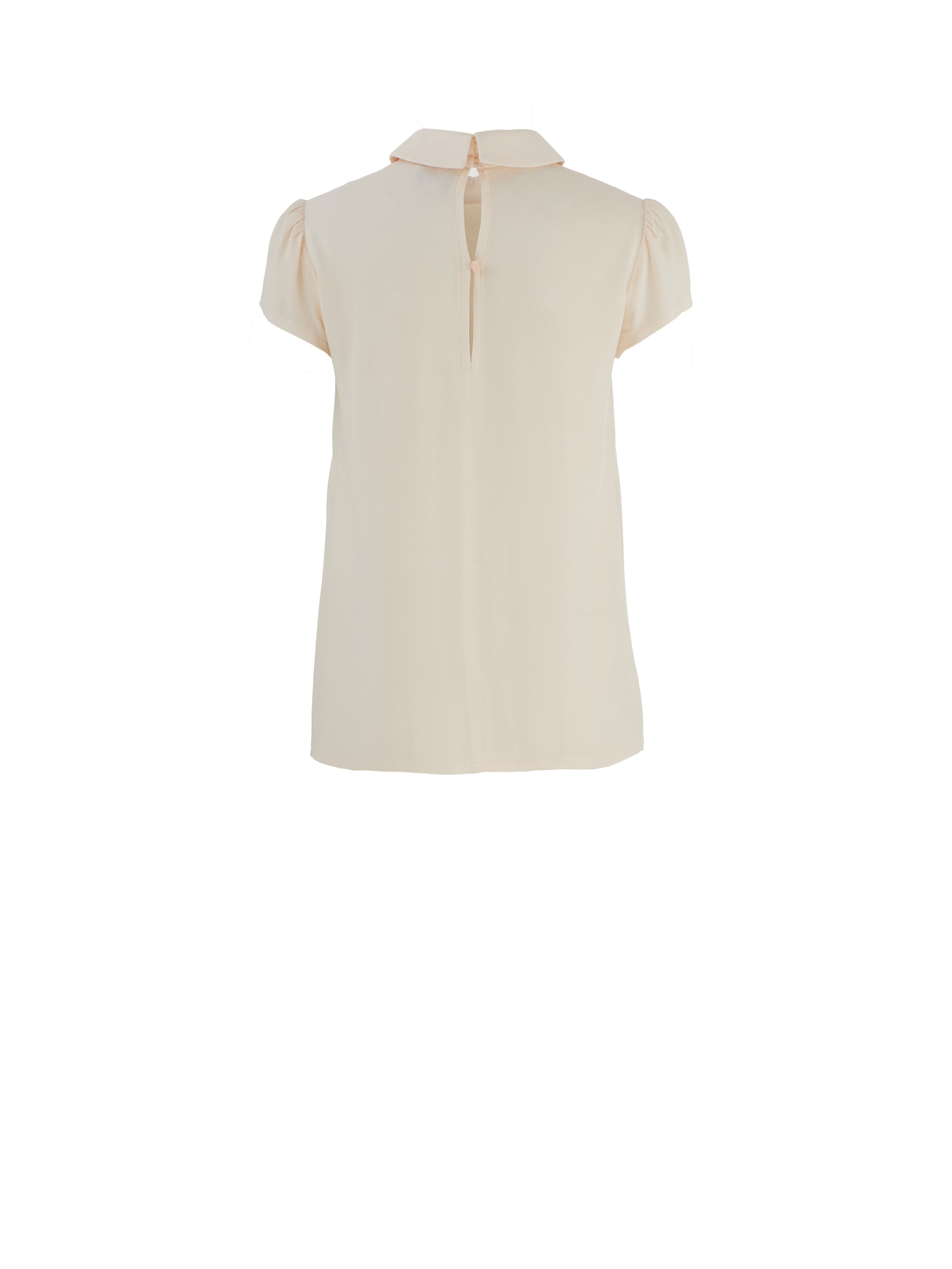 peach parfait collared blouse back • Sassa Björg