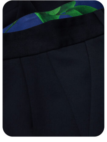 wide leg culotte pants black closeup • Sassa Björg