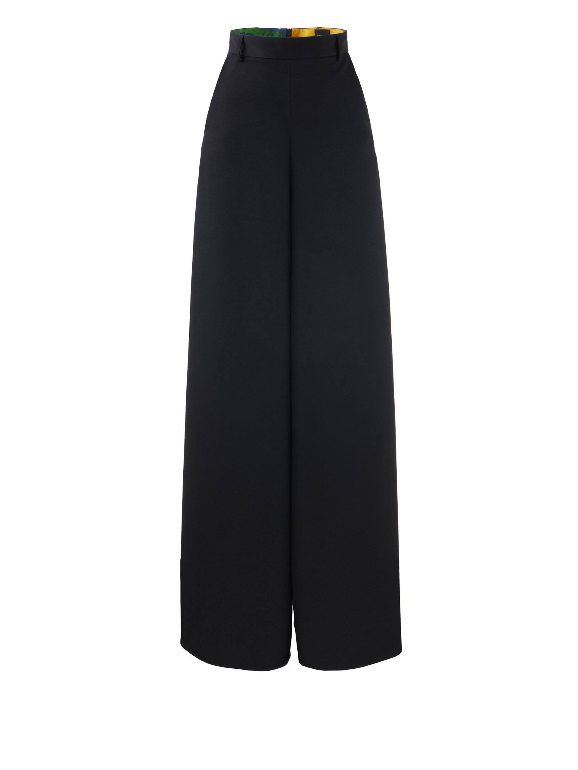 wide leg culotte pants black front • Sassa Björg