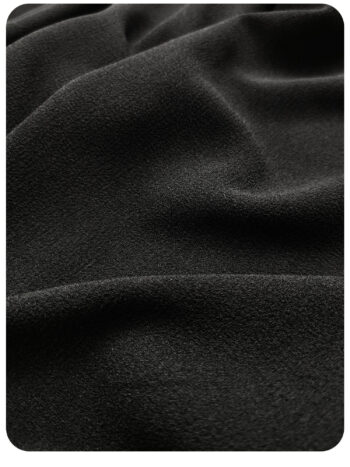 black pleated pants light crepe georgette closeup • Sassa Björg