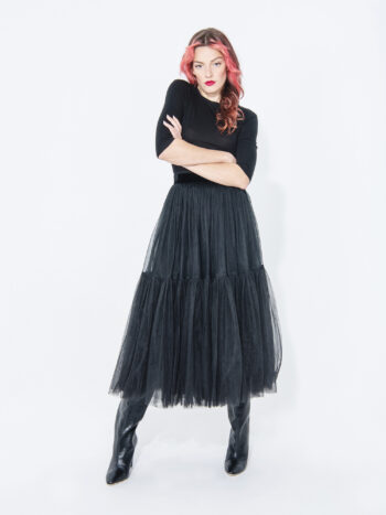 black swan tulle skirt arms crossed • Sassa Björg