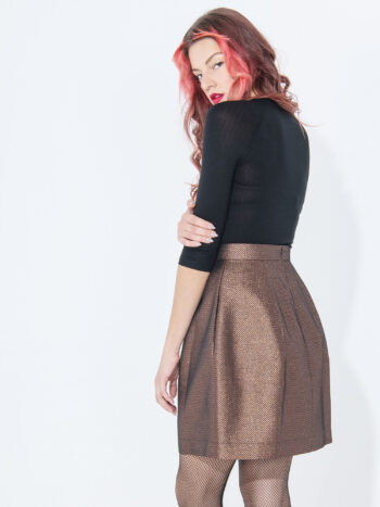 metallic copper skirt side • Sassa Björg