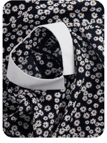 daisy print a line mini dress fabric • Sassa Björg